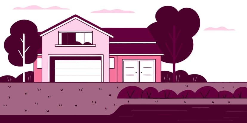 Residential Florida home exterior with lawn showing signs of underground sewer line issues